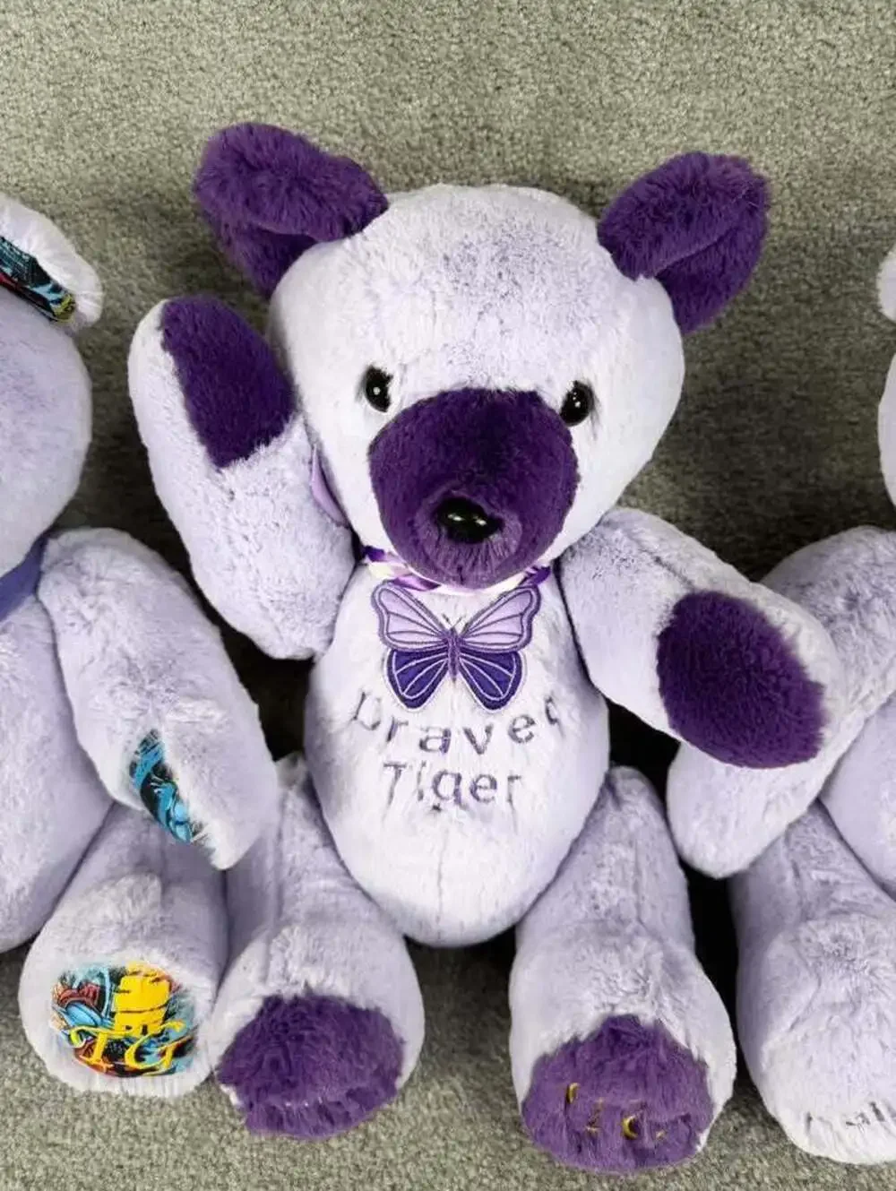 TG Bears Handmade Awareness Plush for Dravet Symptom & Epilepsy - 5 Plush Bears